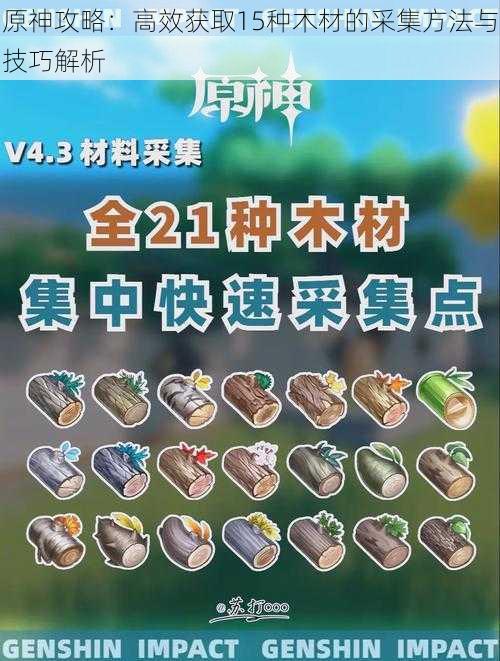 原神攻略:高效获取15种木材的采集方法与技巧解析
